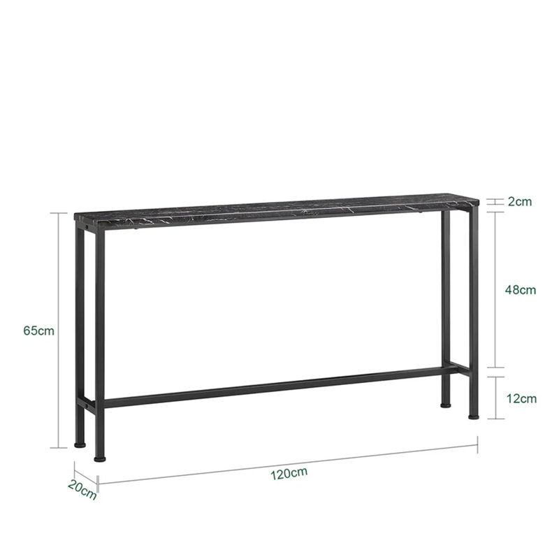 120cm Console Table, Black