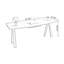 Bureau d'écriture en bois manufacturé gris-2078076155
