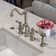 Twisthaus Plus Bridge Faucet with Long Traditional Swivel Spout Solid Side Spray
