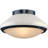 Avec 12 in. 1-Light Pelagic Blue Coastal Flush Mount