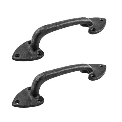 Door Pulls Black Wrought Iron Heart Shaped Renovators Supply