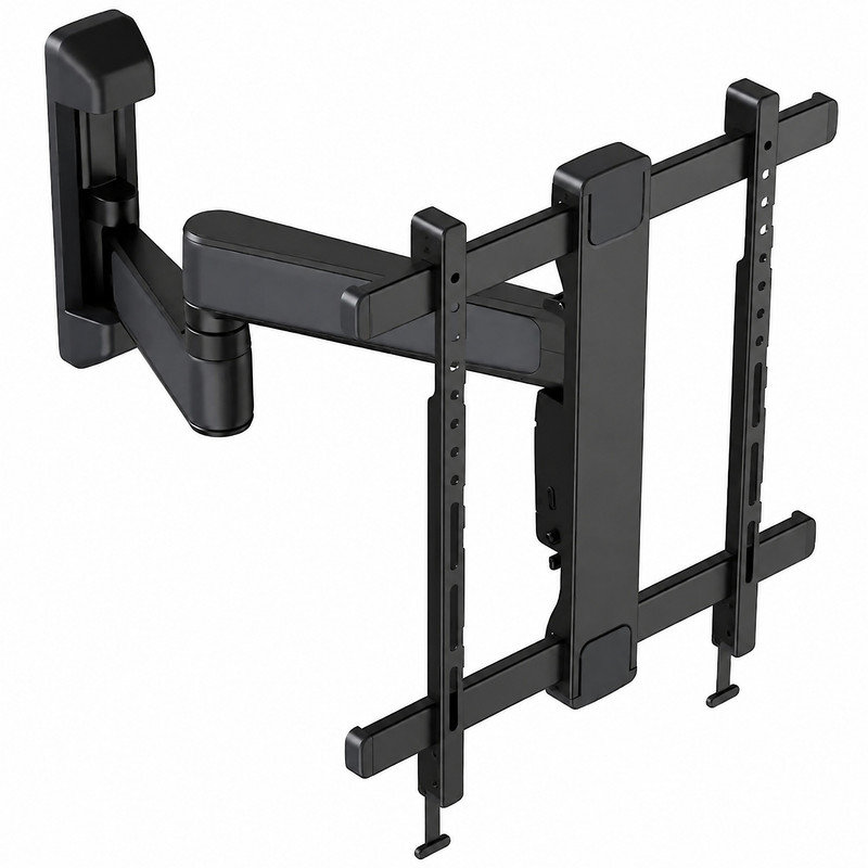 39"–65" Full Motion TV Wall Mount with 15° Tilt, 60° Swivel, IsoTILT Technology, Cable Management, Magnetic Covers, Level Adjustment, Up to 75 lbs