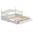 Daybed With Trundle Bed, Extendable Daybed With Two Storage Drawers-930693411