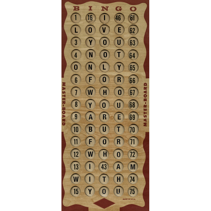 Bingo Board Love Print