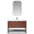Mahon 48'' Free Standing Single Bathroom Vanity with Cultured Marble Top-1305214403-1305101794