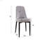 Table de salle à manger rectangulaire extensible de 55,12 à 70,87 po pouvant accueillir 4 à 6 personnes, équipée de 4 chaises de salle à manger rembourrées en tissu polyuréthane épais, d'une table de cuisine et de chaises, avec des pieds en métal noir