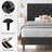 Bed Frames with Button Tufted Headboard, Linen Upholstered Platform Bed with Wooden Slats Support, Easy Assembly, No Box Spring Required-1269304716-1261884750