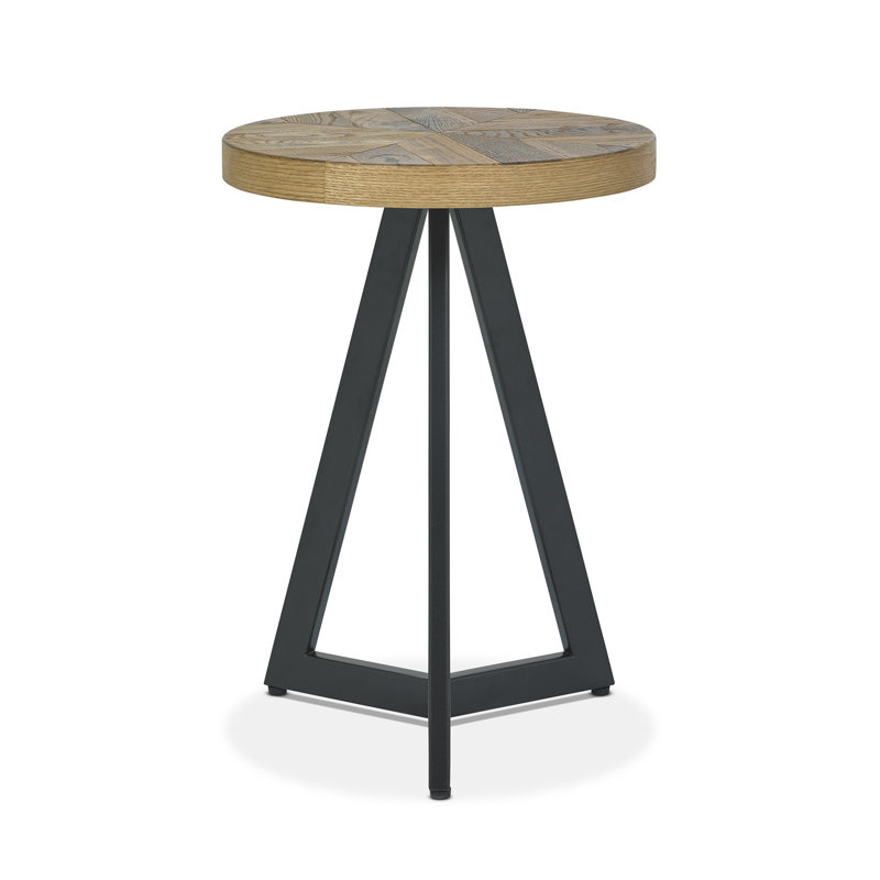 Stoltzfus Cross Legs End Table, Rustic Oak
