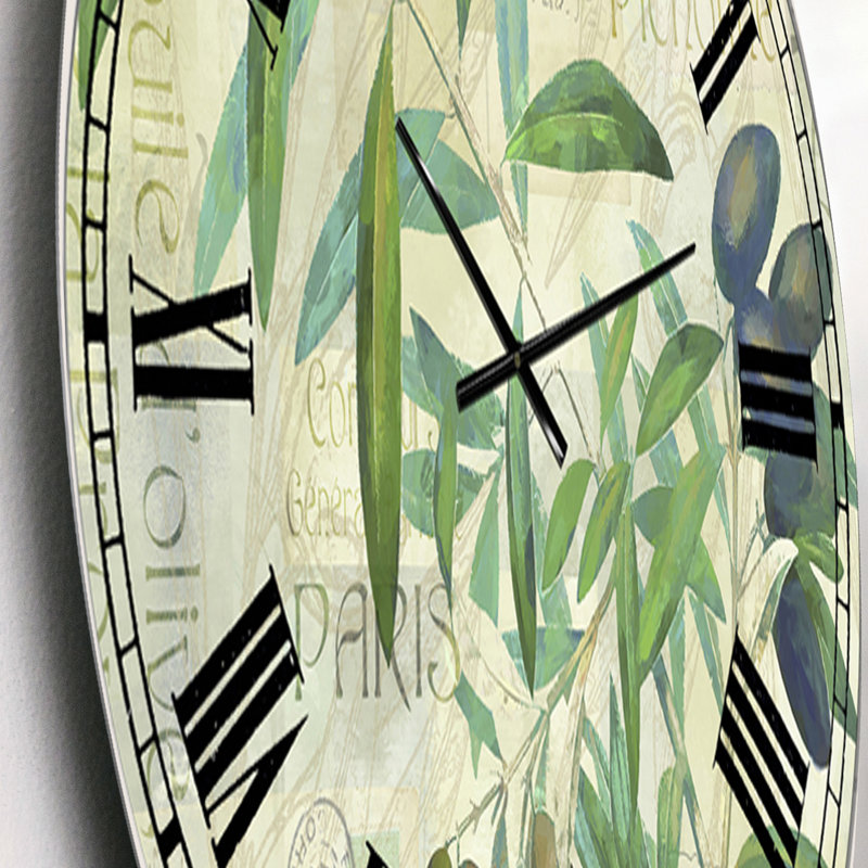 Olives Picholines - Horloge murale surdimensionnée, Petit