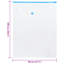 Vidaxl Vacuum Travel Bag Clear With Blue Zippers Plastic 100 X 80 Cm