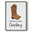 «What Cookin 'Cowboy», reproduction encadrée - bois massif-851873052