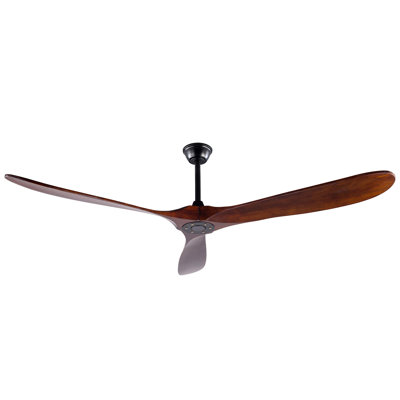 Solid Wood Outdoor Ceiling Fan, Three-Blade, Lightless, Suitable For Patios, Living Rooms, Bedrooms, And Porches, Includes Remote Control