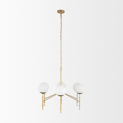 Cleary 6 - Light Dimmable Globe Chandelier