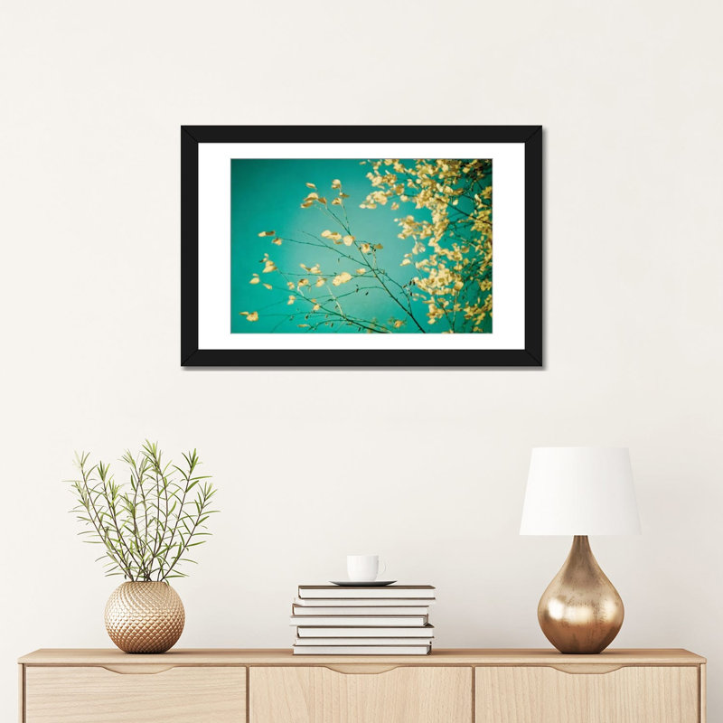 « automne moment », impression sur toile, H 24 po x l 32 po x P 1 po, Papier d'art encadré noir, Blanc