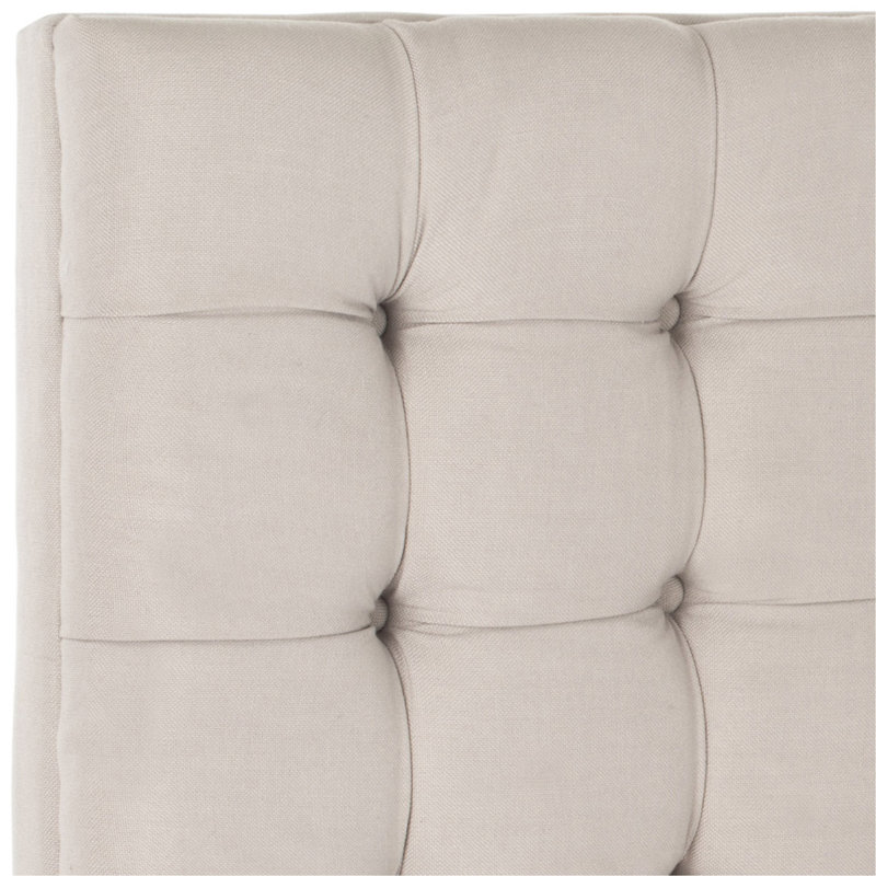 Upholstered Headboard, Beige Linen, Full