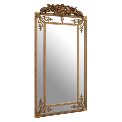 Tristen Solid Wood Concave Wall Mirror