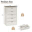 Tall Farmhouse 5 Drawer Dresser