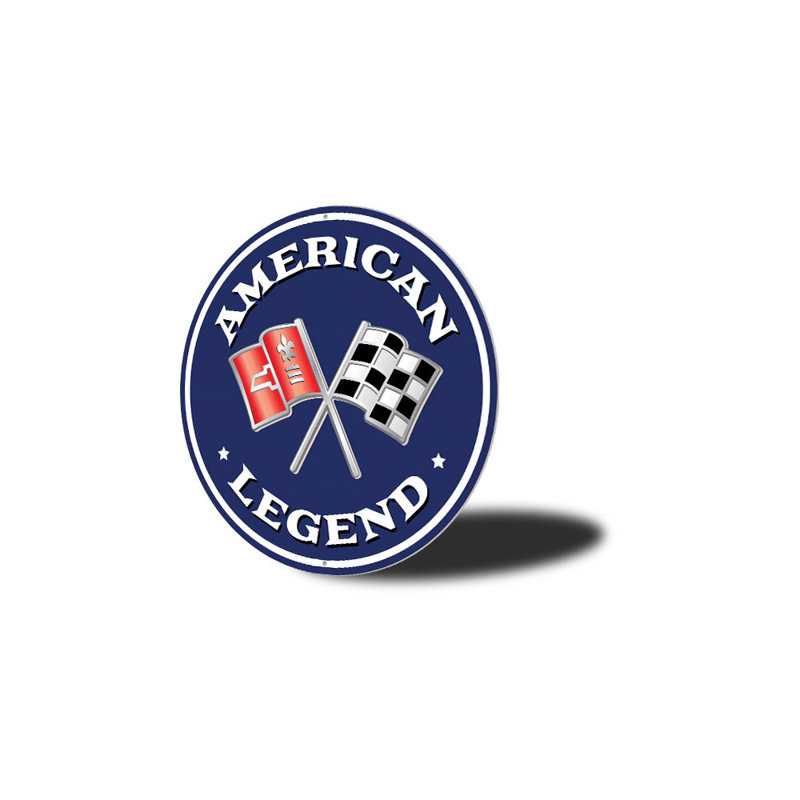 Plaque en aluminium Chevy American Muscle Car, H 12 po x l 12 po x P 0,04 po