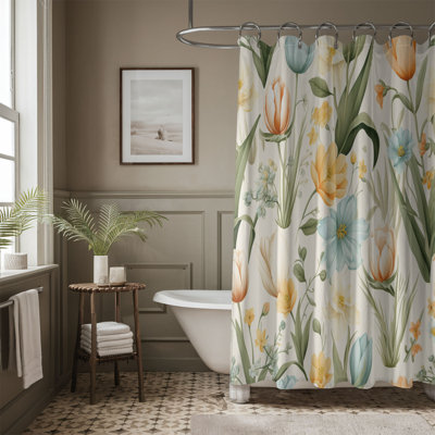 Fresh Prints - 1 Piece Standard Shower Curtain