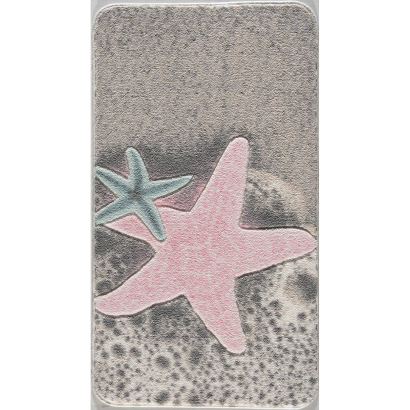 Tapis de bain John, Rose / gris, H 0,5 po x l 31 po x L 55 po