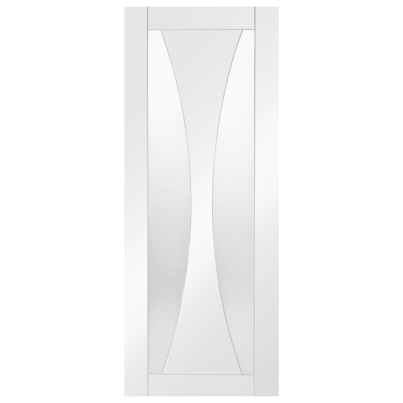Internal Glazed White Primed Verona, 1981mm H x 686mm W x 35mm D