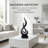 Black Decor Modern flame statue for living room