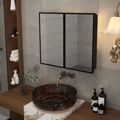 Tochi 30'' W 26'' H Wall Mounted Required Framed Medicine Cabinet Mirror