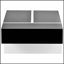 Table basse ultrabrillante, centre de table moderne pour canapé avec placage UV imperméable et design élégant-992369801-992369798