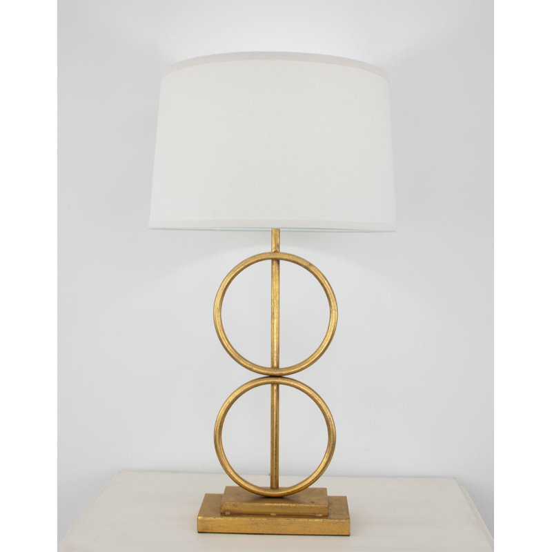 Olympus Table Lamp, Antiqued Gold Leaf