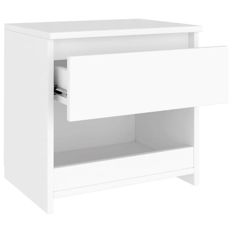 vidaXL Bedside Cabinets Nightstand End Table 15.7"x11.8"x15.4" Engineered Wood, White