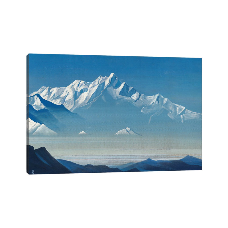 Mount Of Five Treasures , 'Holy Mountains' Series, 1933 by Nicholas Roerich - Wrapped Canvas Gallery-Wrapped Canvas Giclée