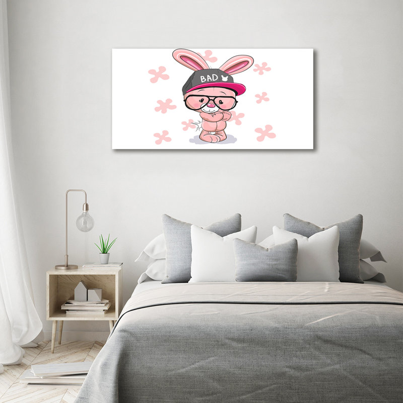 Rabbit in a hat 1 Piece Wrapped Canvas Wall Art