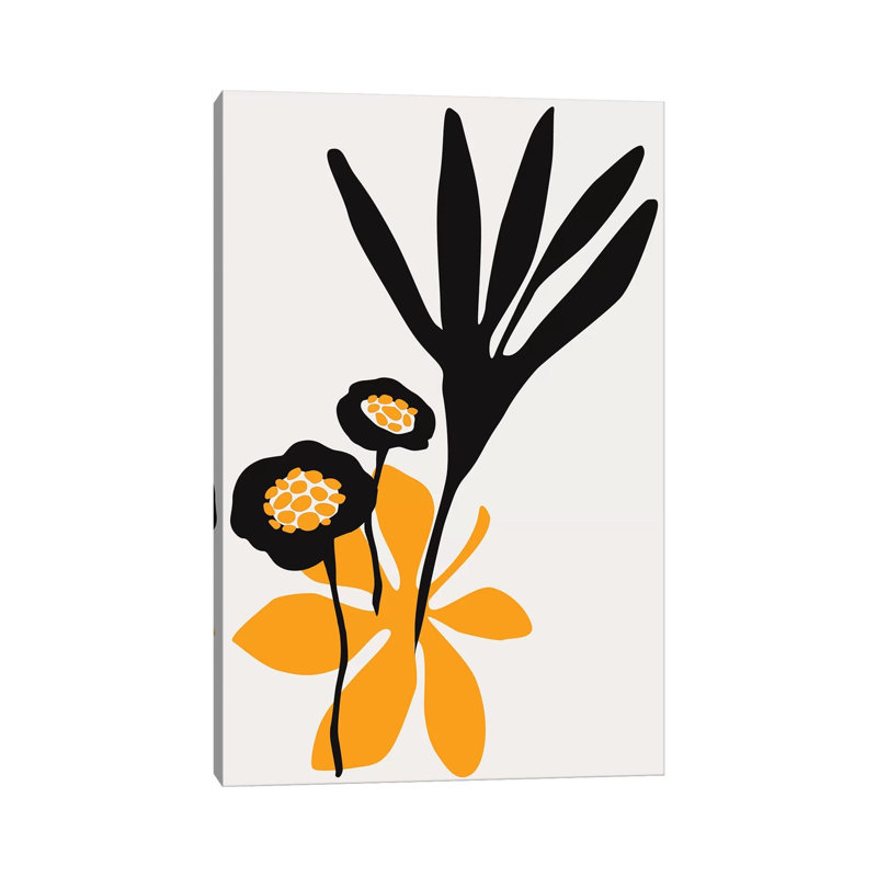 Blossom Beauty - Yellow by Kubistika - Print on Canvas, Wrapped Canvas, 152.4cm H x 101.6cm W x 3.81cm D