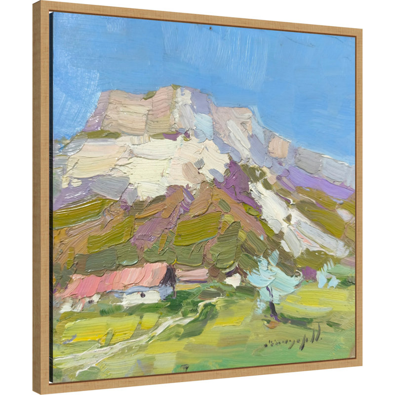 «Crimean Mountains» par Alexander Shandor, reproduction d'art sur toile encadrée, 22 X 22