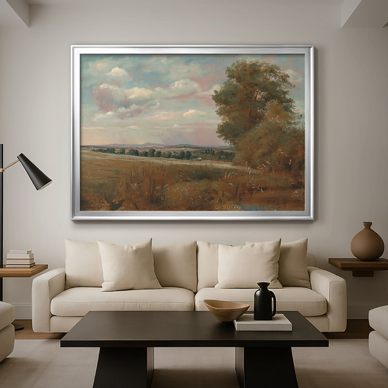 Hampstead Heath, regardant vers Harrow - John Constable - Toile tendue avec châssis, 1821, 26,5 x 36,5, Toile avec cadre