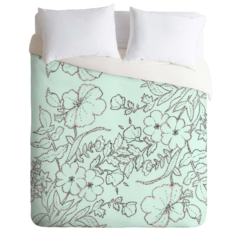 Ensemble de housse de couette Jacqueline Maldonado, Housse de couette simple / simple TG et 1 taie dé