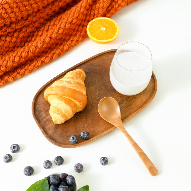 Millwood Pines Clesson Walnut Tray