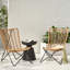 Chaise de patio - 2 chaises brunes pour l'extérieur