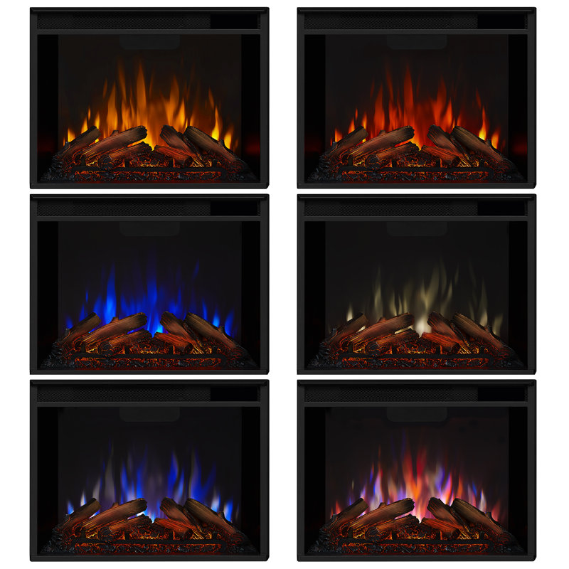 Brooks 64" Grand Electric Fireplace by Real Flame, Brown Wood