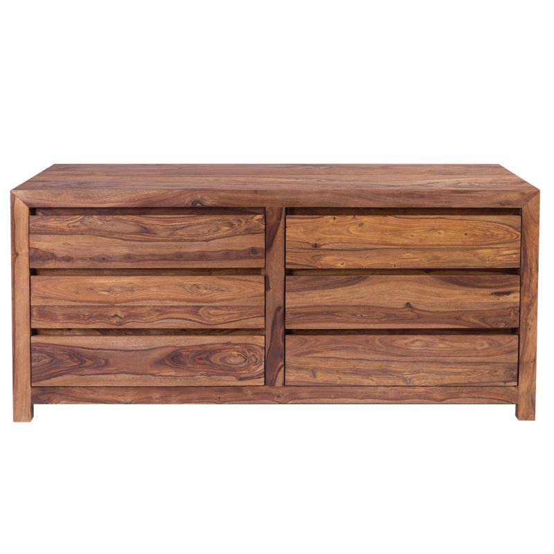 Kanwal Solid Wood 65'' W 6 - Drawer Dresser