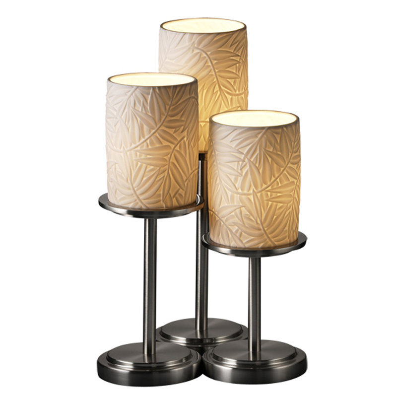 Lampe de table 16 po Katya, Bambou, Bronze foncé