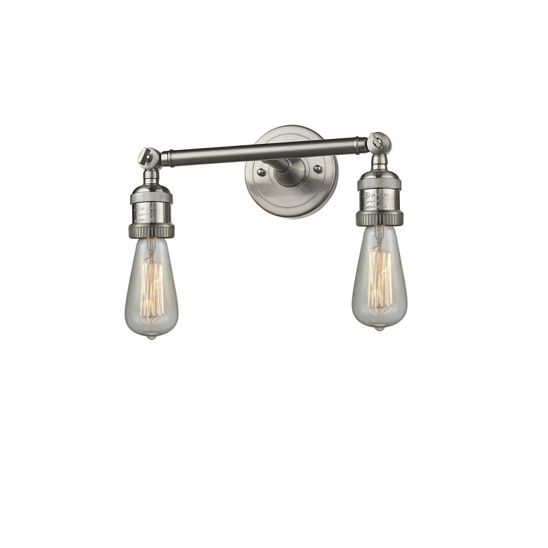 Applique murale à 2 lumières Kilian, Nickel satiné brossé