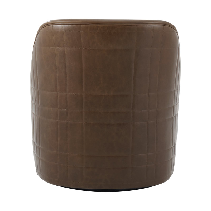 Seated Swivel Armchair, Brown