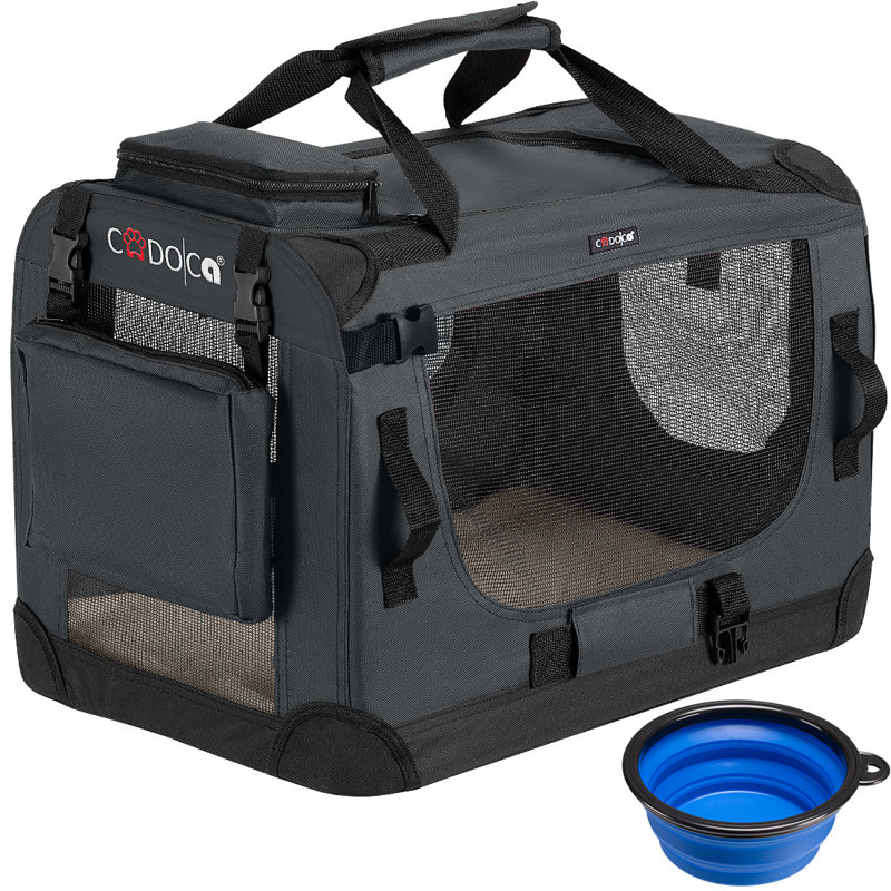 Kempner Pet Carrier, 35cm H x 50cm W x 35cm D, Anthracite