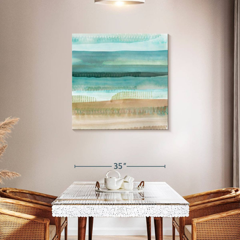 Avery Jade Seascape, 36" H x 36" W