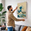 Great Wave at Dawn Japandi - Wrapped Canvas-573432885-573432880
