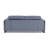 Light Blue Leather Loveseat