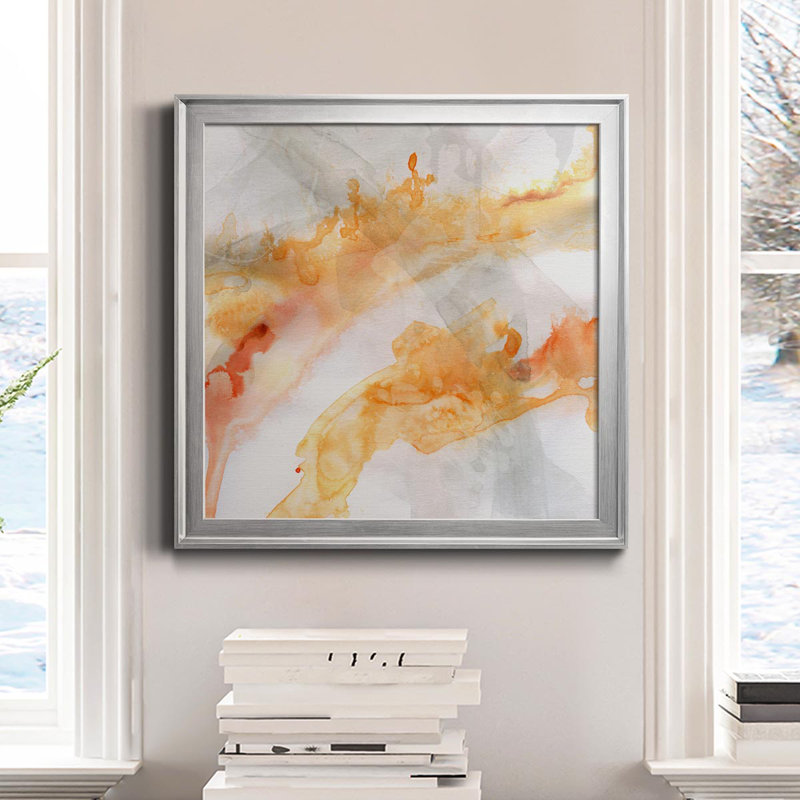 Transparent Opposites I - Reproduction d'art graphique sur toile encadrée, Argent, H 17,5 po x l 17,5 po x P 1,5 po