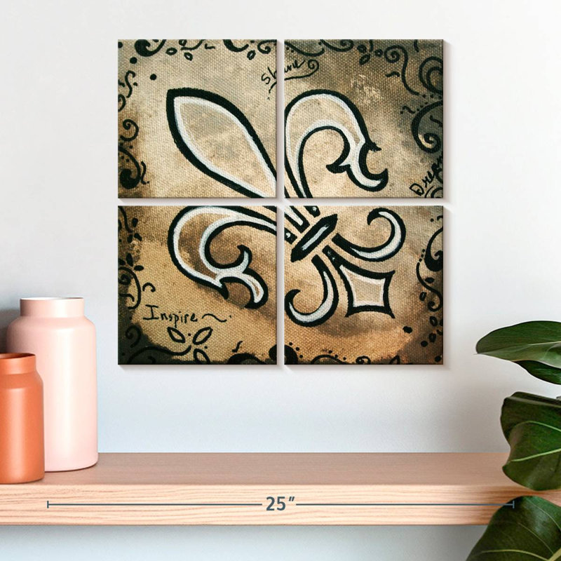Kerner Fleur-De-Lis Shine, H 18 po x l 18 po