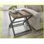 Table basse brune en noyer avec plateau amovible Poignée - Table de bout de salon transitionnelle, utilisation polyvalente